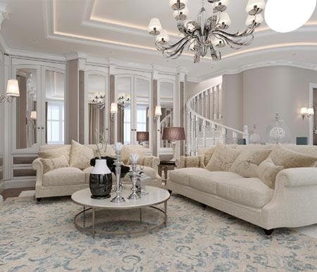 Mirror Wall Design For Living Room