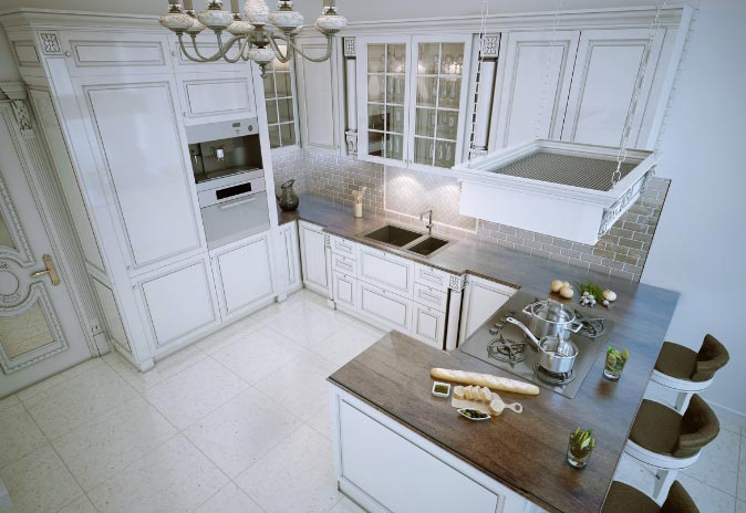 L-Shaped Kitchen Layout