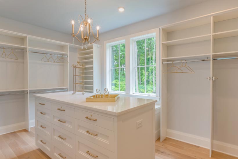 custom closet island