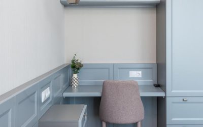 Modern Wardrobe with Study Table Design: Blending Functionality and Style