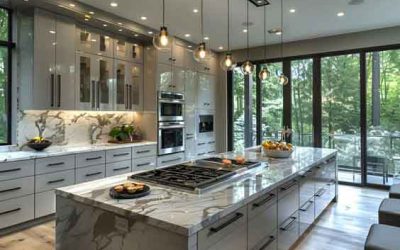 Luxurious Marble Kitchen Countertops