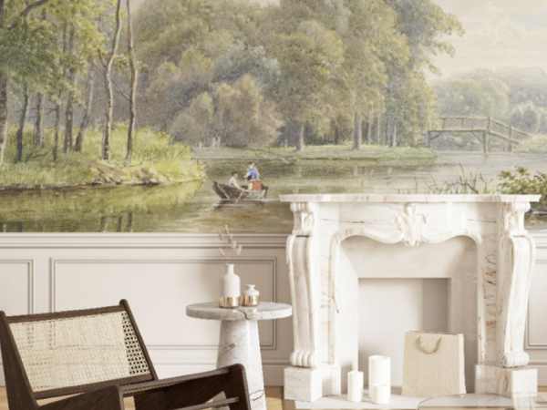 How to make a narrow room look wider with wallpaper