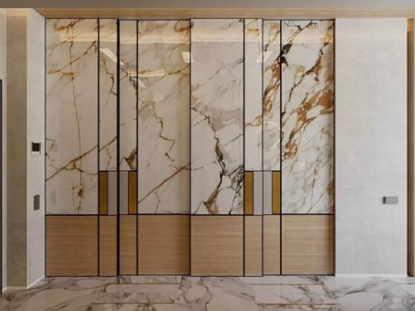 Marble wardrobe or wooden wardrobe