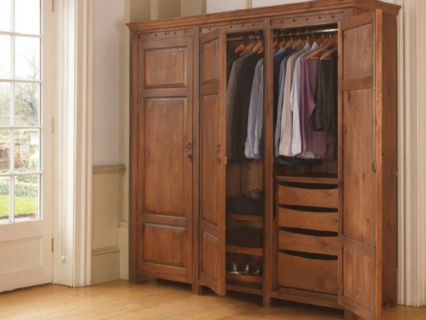 Wooden wardrobe
