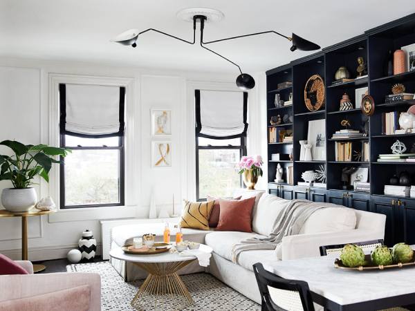 Black and white home accessories