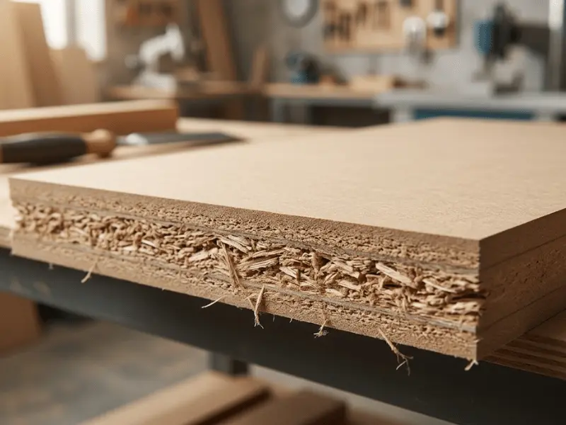 MDF Board Close-Up