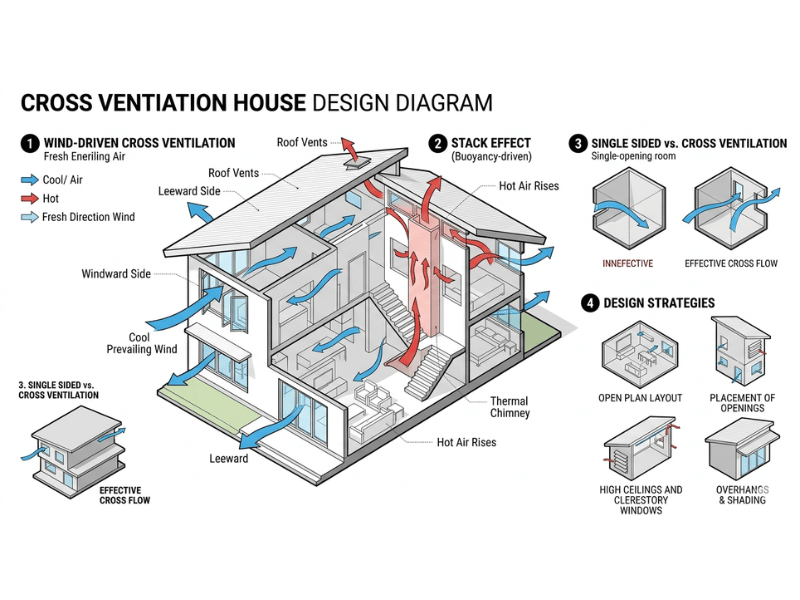 passive cooling energy efficient home design Dubai