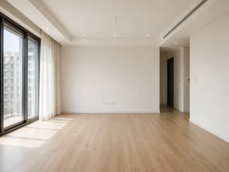 empty bedroom before furnishing